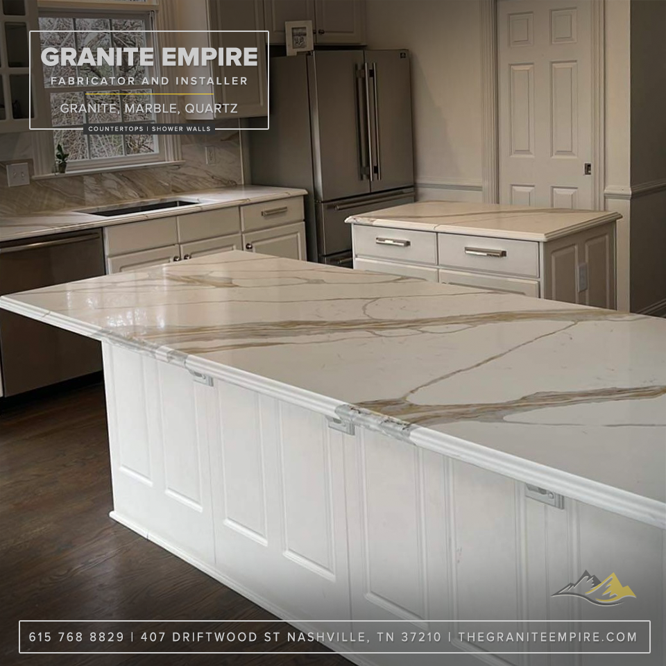 Veined Countertops: A Symphony of Style at Granite Empire!