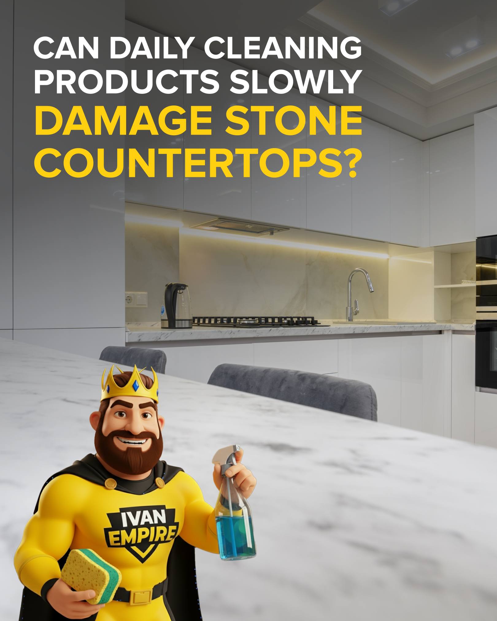 Are You Slowly Damaging Your Countertops Without Realizing It? The Cleaning Products to Avoid